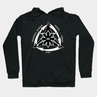 Triangle System with Swords and White Arrows Hoodie